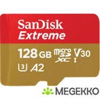 SanDisk Extreme 128GB MicroSDXC Geheugenkaart, Verzenden, Nieuw