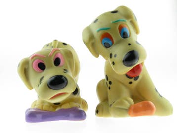 Piepspeeltjes - dalmatiërs- set van 2, Verzenden