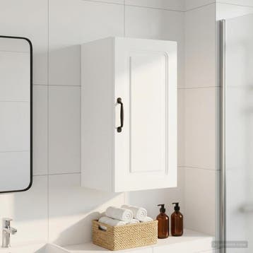 vidaXL Badkamer wandkast UTRECHT Wit 30 x 31 x 59 cm Bewerkt, Verzenden