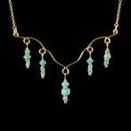 Oud-Romeins Ketting met romeinse glaskralen