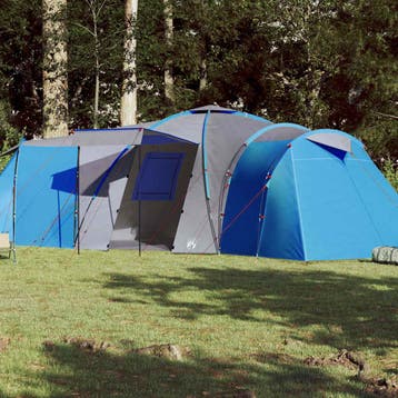 vidaXL Koepeltent 12-persoons waterdicht blauw, Verzenden