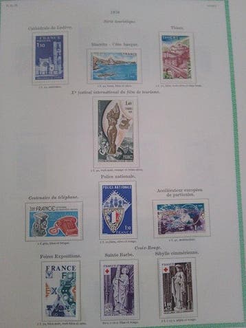 Frankrijk 1976/1985 - Postzegelalbum met Franse, Gestempeld