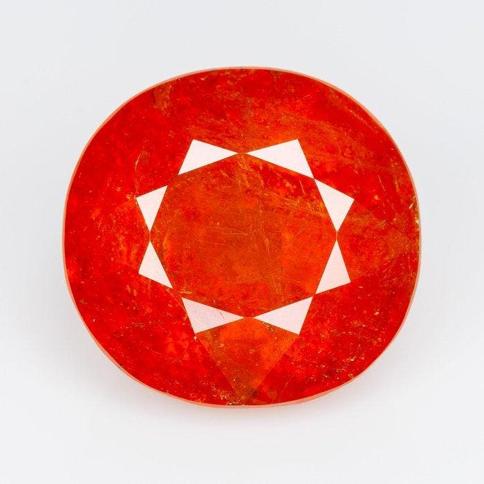 1 pcs Oranje Granaat, Spessartiet - 16.10 ct - nternational, Bijoux, Sacs & Beauté, Pierres précieuses