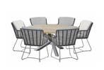 4 Seasons Outdoor Fabrice tuinset antraciet met Louvre tafel, Tuin en Terras, Nieuw