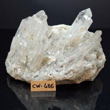 Kwarts Kristallen op matrix - Hoogte: 20 cm - Breedte: 11.5, Collections