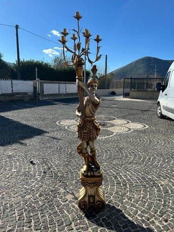 Kandelaber - Hout, Brons - Moro Candelabro