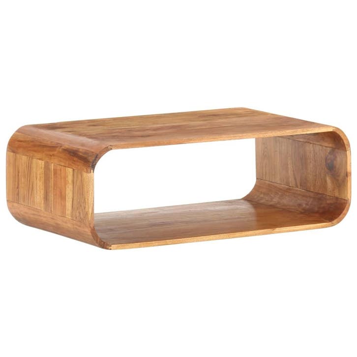 vidaXL Salontafel 90x50x30 cm massief acaciahout, Maison & Meubles, Tables | Tables de salon, Envoi