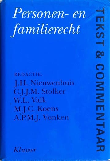 Personen- en familierecht / Tekst & Commentaar 9789026828546, Verzenden, Zo goed als nieuw