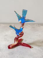 Studio Tommasi - Figurine - Ramo Spirale con uccelli - Verre, Antiquités & Art, Antiquités | Verre & Cristal