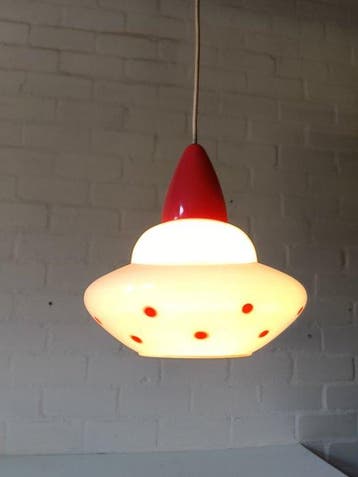 Lamp - Glas, Plastic, Antiek en Kunst