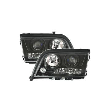 PHARES POUR MERCEDES CLASSE C W202 93-00 FOND NOIR, Autos : Pièces & Accessoires, Verzenden