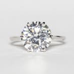 Verlovingsring - 14 karaat Witgoud - 4.09ct. tw. Diamant