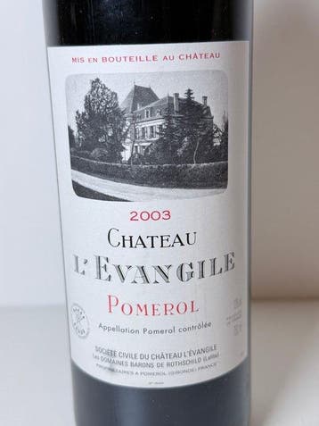 2003 Château LÉvangile - Pomerol - 1 Fles (0,75 liter), Nieuw