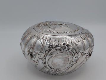 Koektrommel - .800 zilver, Antiek en Kunst