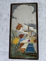 Art déco Carreau - Vue sur les champs de tulipes - De
