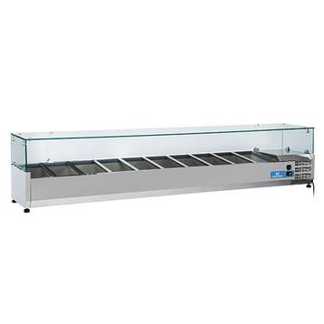 Opzetkoelvitrine | 10x 1/3 GN | +2°C/+8°C | Statisch |, Verzenden, Nieuw in verpakking