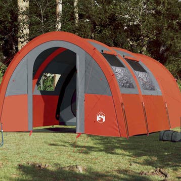 vidaXL Tunneltent 4-persoons waterdicht oranje, Verzenden, Nieuw