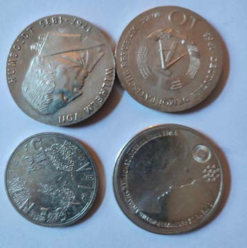 Pays-Bas, Allemagne. Lot 4 Pièces (Sans prix de réserve)