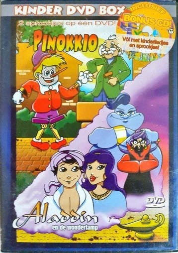 Pinokkio en Aladdin (dvd tweedehands film), Ophalen of Verzenden, Nieuw in verpakking