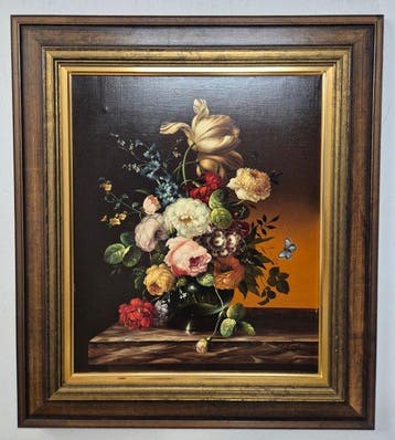 Hans Graß (1935-2014) - Blumenstillleben, Antiek en Kunst