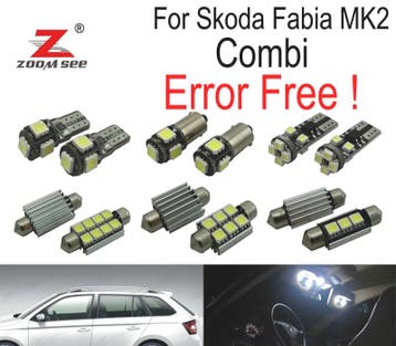 Kit 17 Ampoules Led Intérieur Pour Skoda Fabia 2 Mk2 Mk II K, Verzenden, Nieuw