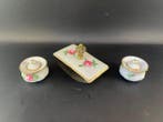 Carl Teichert Meissen - Inktpot (3) - Rote Rose - Keramiek