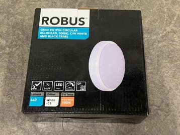 Veiling - 6x Robus schout rond 8W 3000K Ohio, Jardin & Terrasse, Éclairage extérieur