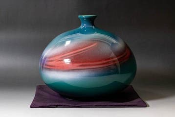 Arita ware pot “Heat Haze” - Keramiek - Zenji Sadamatsu