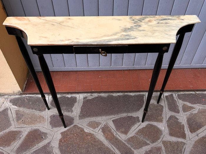 Nachtkastje - Beuken - Italiaanse wandconsole, Antiquités & Art, Art | Objets design