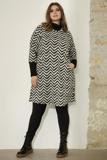 Zhenzi jurk zigzagS=46-48Maat 46/48 (XL) of groter, Verzenden
