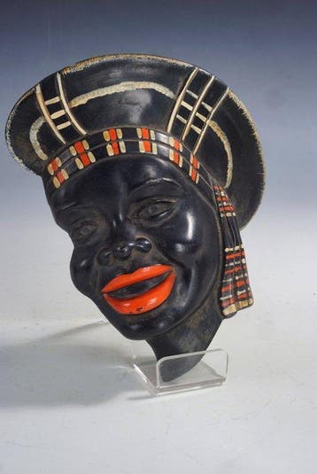 Lucky Chalkware - Plaque - Wandmasker in reliëf • Afrikaanse