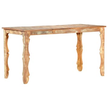 vidaXL Eettafel 140x70x76 cm massief gerecycled hout, Verzenden, Nieuw