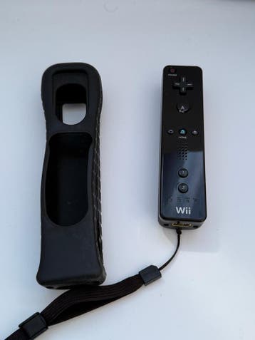 Nintendo Wii Remote WiiMote – Zwart, Games en Spelcomputers, Verzenden, Gebruikt