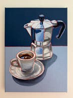 Cansu Rossi - Blue Moka - Oil painting