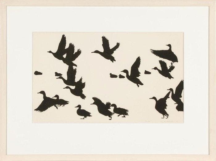 Liz Bachhuber (1953) - Enten (Ducks), Antiquités & Art, Art | Objets design