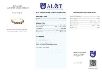 Sans prix de réserve - Bracelet Argent - Gemmes mélangées -