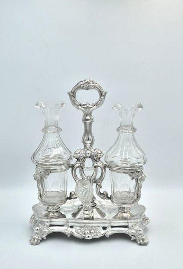 Ensemble de burettes - Argent 813 - Regal Biedermeier, Antiquités & Art