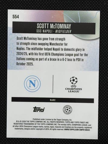 2024/25 Topps Topps Finest Scott McTominay 02/15