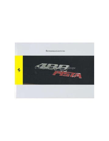 2018 FERRARI 488 PISTA INSTRUCTIEBOEKJE DUITS, Ophalen of Verzenden