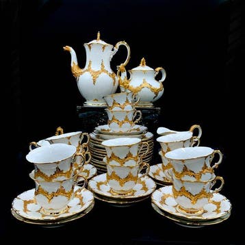 Meissen - E.A.Leuteritz - Tea/Coffee Service for 12 (41 pcs)