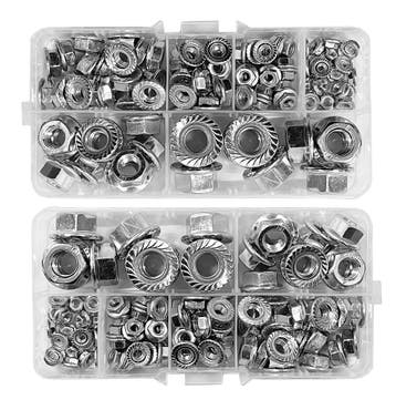 Set van 200 verschillende moeren (M3 tot M10, zeskant met f, Verzenden, Nieuw