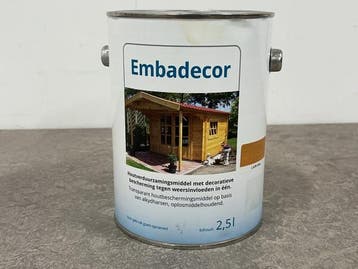 Veiling - 2x Embadecor houtverduurzamingsmiddel licht eiken