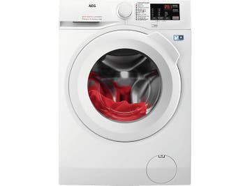 AEG - Wasmachine Voorlader - 8 kg - Wit, Elektronische apparatuur, 1200 tot 1600 toeren, Minder dan 85 cm, Verzenden, Nieuw