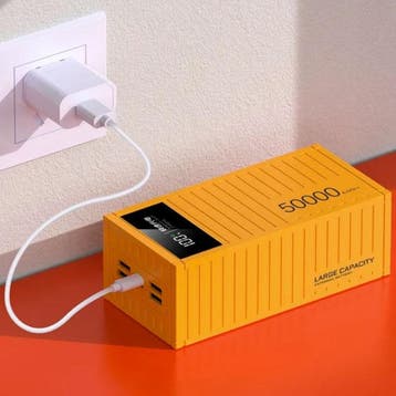 50.000mAh Powerbank met 4 Oplaadpoorten - LED Display - 66W, Télécoms, Verzenden