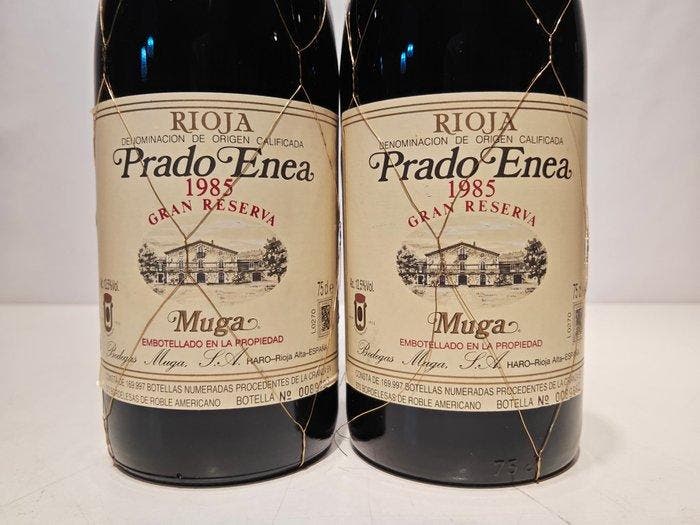 1985 Bodegas Muga, Prado Enea - Rioja Gran Reserva - 2, Verzamelen, Wijnen