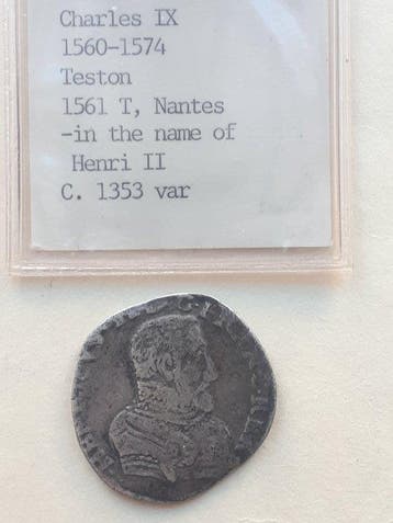 Frankrijk. Karel IX (1560-1574). Teston 1561-T (Nantes) au