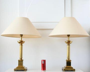 Herda Verlichting - Tafellamp (2) - Chique hoge gietijzeren, Nieuw