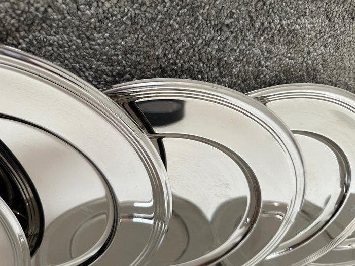 Onderbord (12) - inox, Antiquités & Art, Antiquités | Meubles | Tables