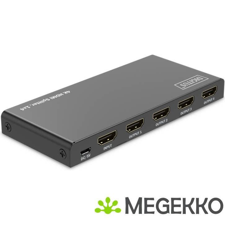 Digitus DS-55337 video splitter HDMI 4x HDMI, Computers en Software, Videokaarten, Nieuw, Verzenden