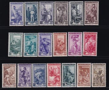 Italiaanse Republiek 1948/50 - Collectie van 38 prachtige, Timbres & Monnaies, Timbres | Europe | Italie